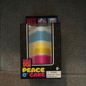 NeeDoh Peace O' Cake Rainbow Squishy Stress Toy - Multicolor